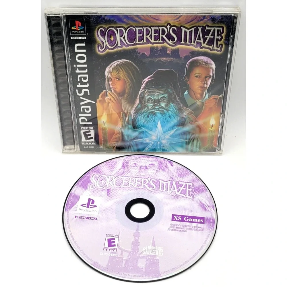 Sorcerer's Maze‎ (Sony PlayStation 1, 2003) CIB COMPLETE IN BOX BLACK LABEL